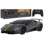 Auto na diaľkové ovládanie 1:24 Murcielago LP670-4 Superveloce sivé RASTAR